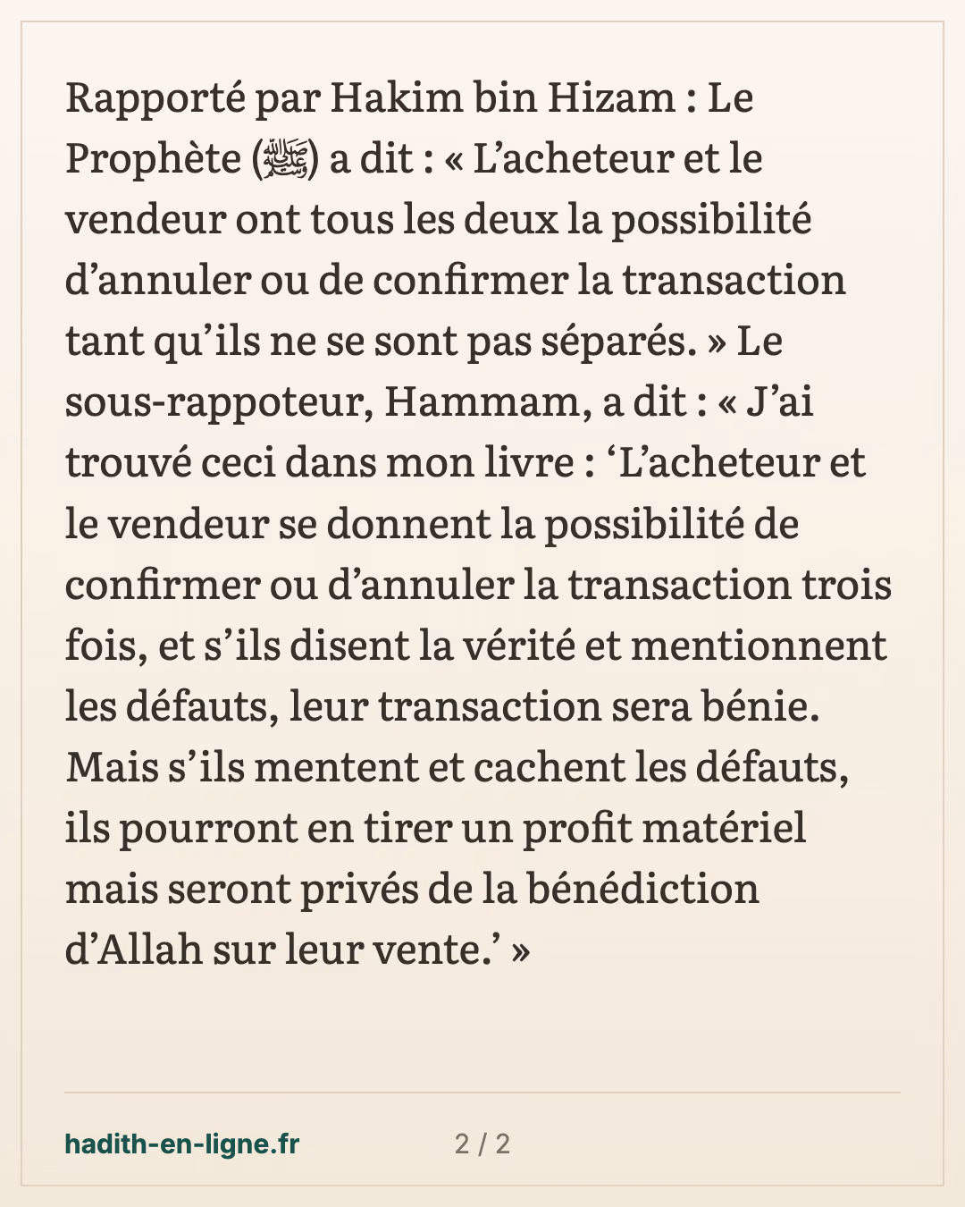 Les deux contractants ont le droit d'option tant qu'ils ne se sont pas encore séparés — carte 2 sur 2