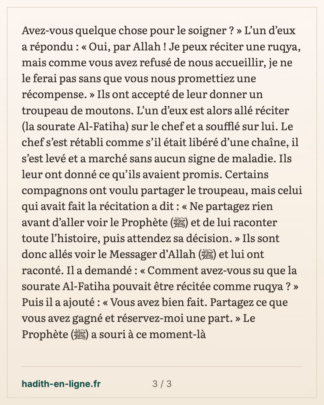 Les Compagnons, la tribu inhospitalière et le chef mordu par un serpent — carte 3 sur 3