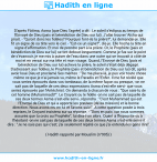 Une image avec le hadith : D'après Fâtima, Asma (que Dieu l'agrée) a dit : Le soleil s'éclipsa au temps de l'Envoyé de Dieu (paix et bénédiction de Dieu sur lui). J'allai trouver 'Aïcha qui priait. - "Qu'ont donc les fidèles? Pourquoi font-ils la prière?", lui demandai-je. Elle fit un signe de sa tête vers le ciel. - "Est-ce un signe?", dis-je. Elle hocha la tête en signe d'affirmation. Et moi de prendre part à la prière. Or, le Prophète (paix et bénédiction de Dieu sur lui) se tint debout longuement. Comme je fus sur le point de s'évanouir, je me mis à puiser de l'eau dans une outre qui se trouvait à côté de moi et en versai sur ma tête et mon visage. Quand, l'Envoyé de Dieu (paix et bénédiction de Dieu sur lui) acheva la prière, le soleil s'était déjà dégagé. S'adressant aux fidèles, le Prophète (paix et bénédiction de Dieu sur lui) dit, après avoir loué Dieu et proclamé Ses mérites : "De ma place-là, je pus voir toute chose même ce que je n'ai jamais vu, même le Paradis et l'Enfer. Il me fut révélé que vous seriez éprouvés dans vos tombeaux, de la même façon ou presque, -on ne sait pas de laquelle de ces deux expressions Asma s'est-elle servi- que vous seriez éprouvés par l'Antéchrist. On demanda à chacun de vous : "Que sais-tu de cet homme (Muhammad)?". Le Croyant ou le fidèle -on ne sait pas de laquelle de ces deux termes Asma s'est-elle servi-, répondra : "C'est Muhammad qui est l'Envoyé de Dieu et qui a apporté les preuves (de sa mission) et la bonne direction. Nous avons cru en lui et l'avons suivi". A cette question posée à trois reprises, le Croyant insistera sur sa réponse. - "Dors en paix, car nous sommes assurés que tu crois au Prophète", lui dira-t-on alors. Quant à l'hypocrite ou à l'hésitant -on ne sait pas de laquelle de ces deux termes Asma s'est-elle servi- il dira : "Je ne sais pas qui c'est; j'ai seulement répété ce que j'ai entendu les gens dire". Hadith rapporté par Mouslim (n°905)