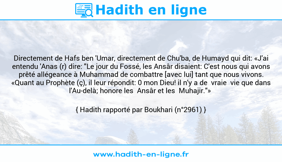 Le serment d’allégeance pendant la guerre - Hadith en ligne - Ramadan 2023